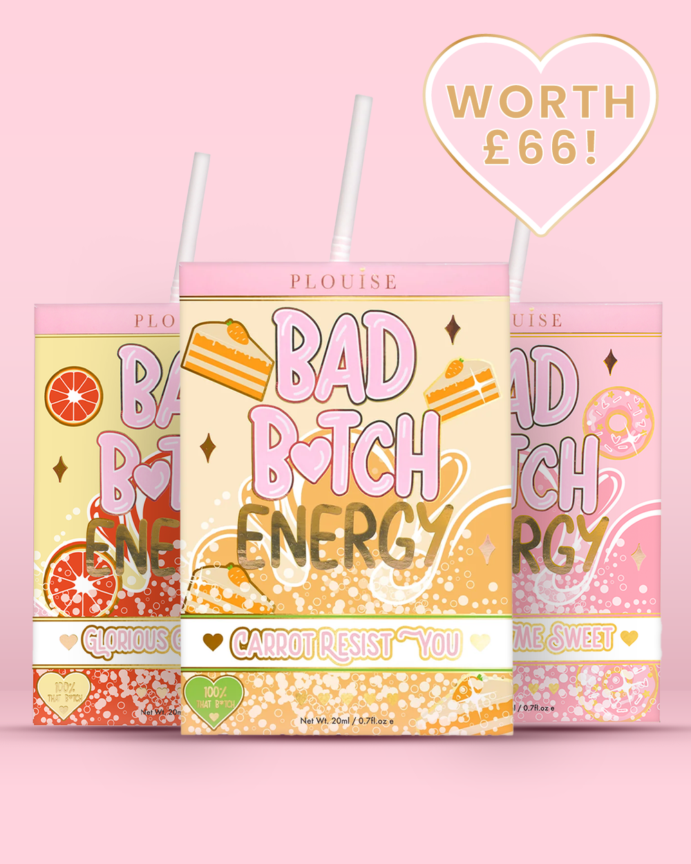 Trio labial de energia Bad Bitch