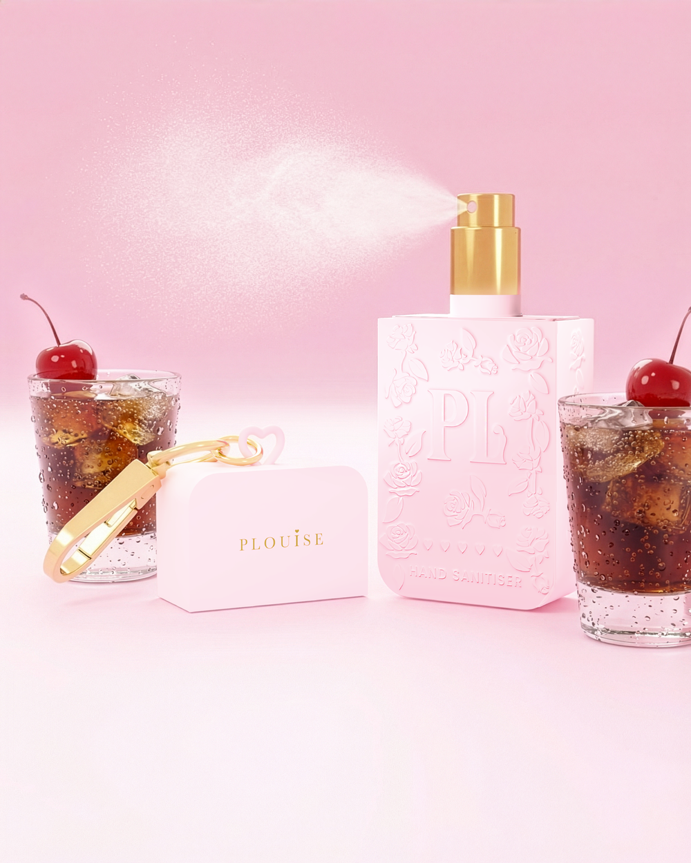 Spray desinfetante para as mãos Pink P.Louise Cherry Cola