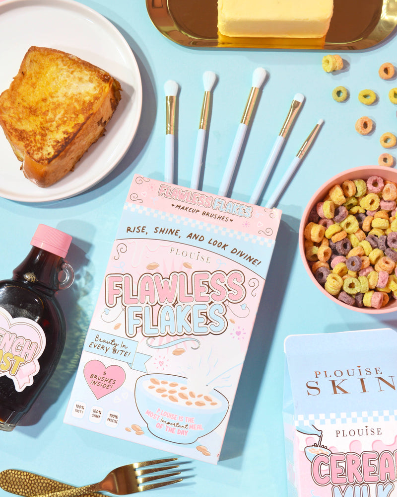 Conjunto de pincéis para olhos azuis de 5 peças Flawless Flakes