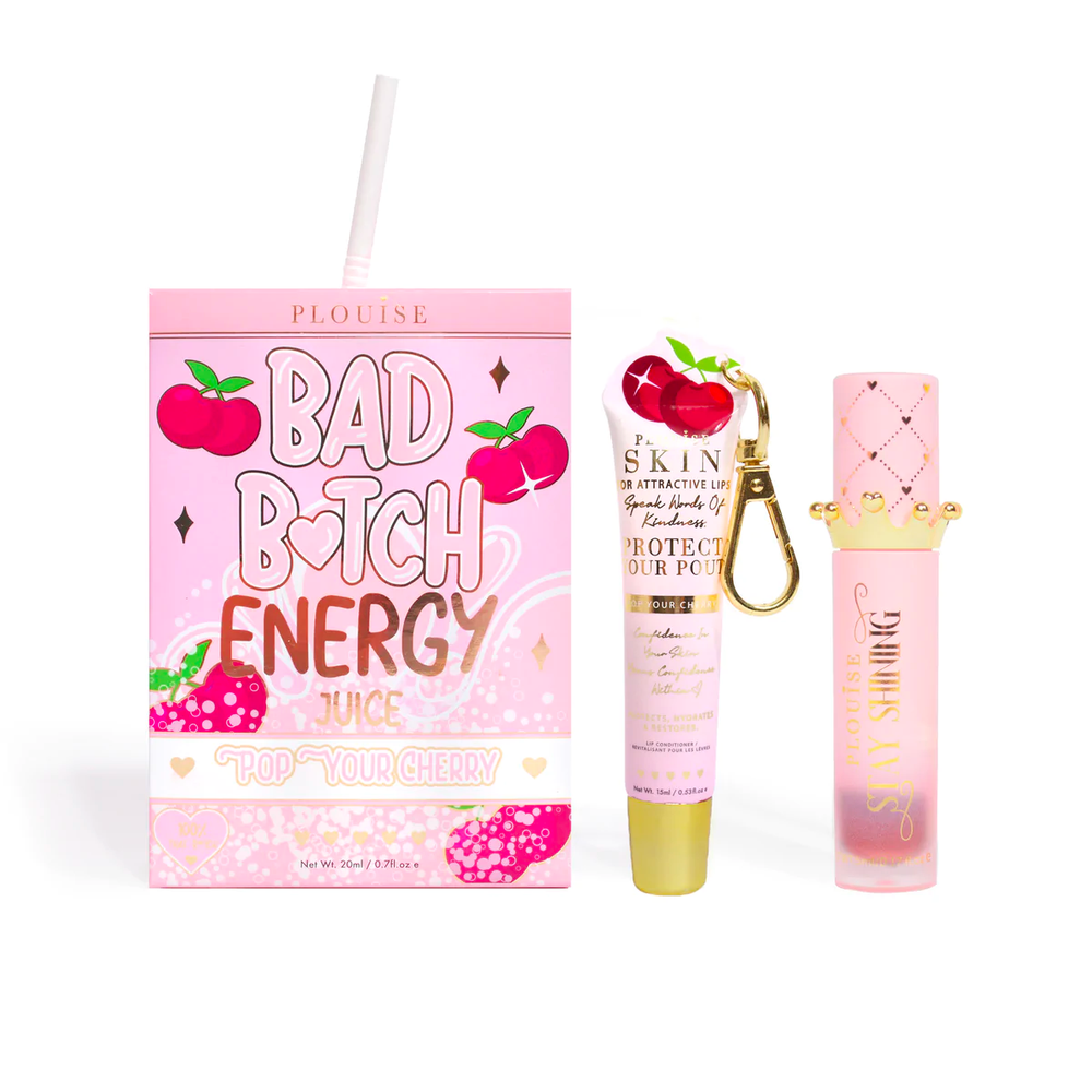 Duo de condicionador labial e óleo labial Bad Bitch Energy - Framboesa Azul