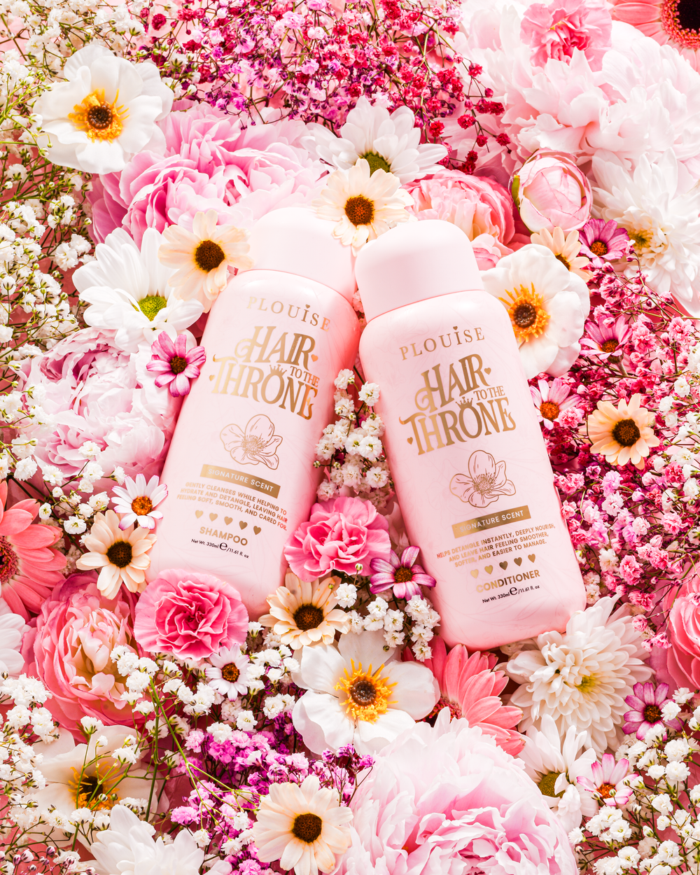 Conjunto exclusivo de shampoo e condicionador com perfume