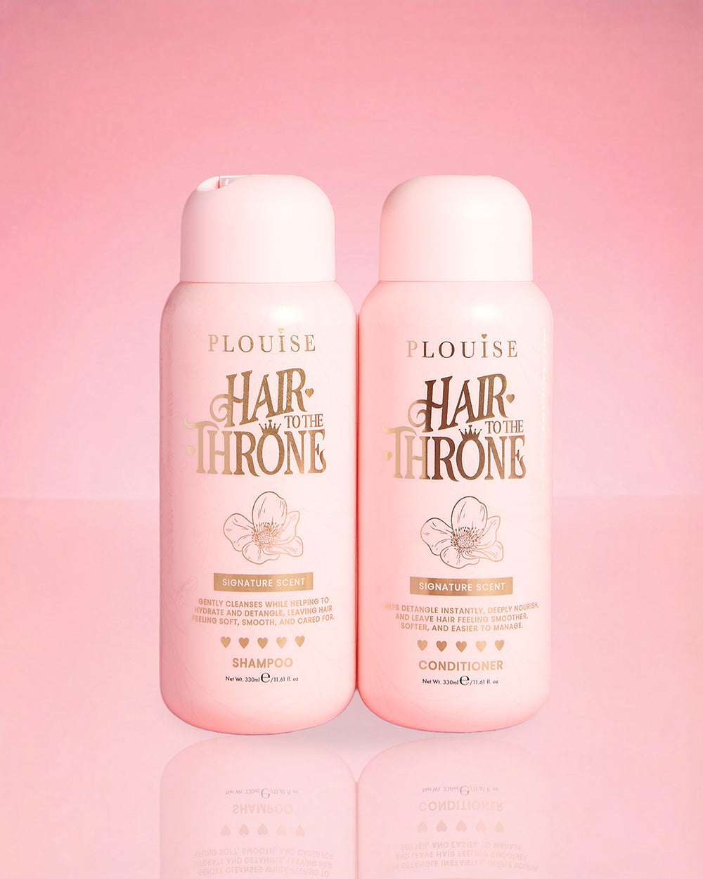 Conjunto exclusivo de shampoo e condicionador com perfume