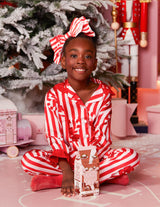 Pijama infantil de Natal Candy Cane
