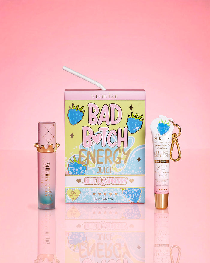 Duo de condicionador labial e óleo labial Bad Bitch Energy - Framboesa Azul