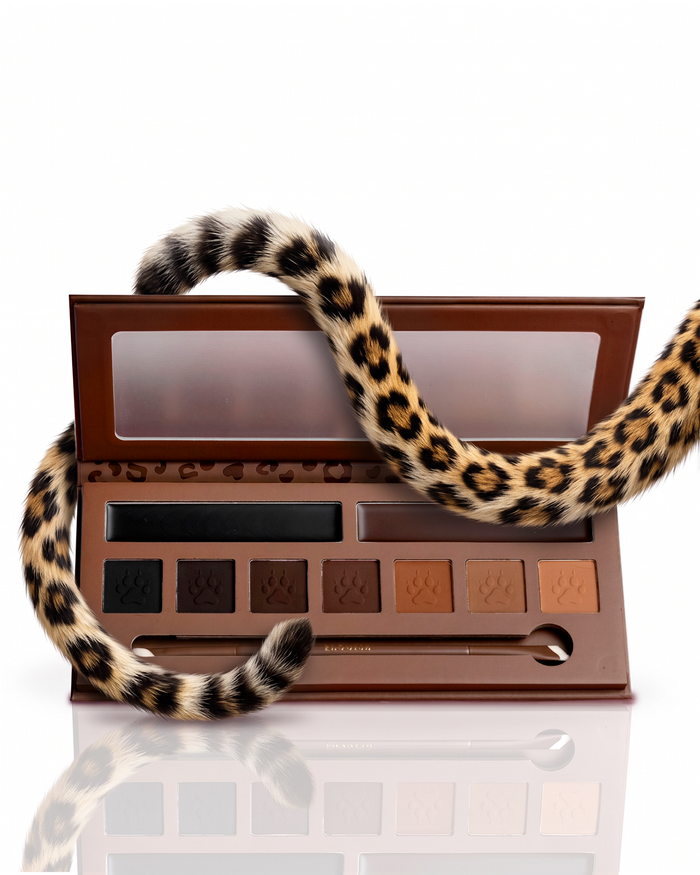 Cheetah Smoke Show Juego de paleta y brochas para delineador Smokey Liner