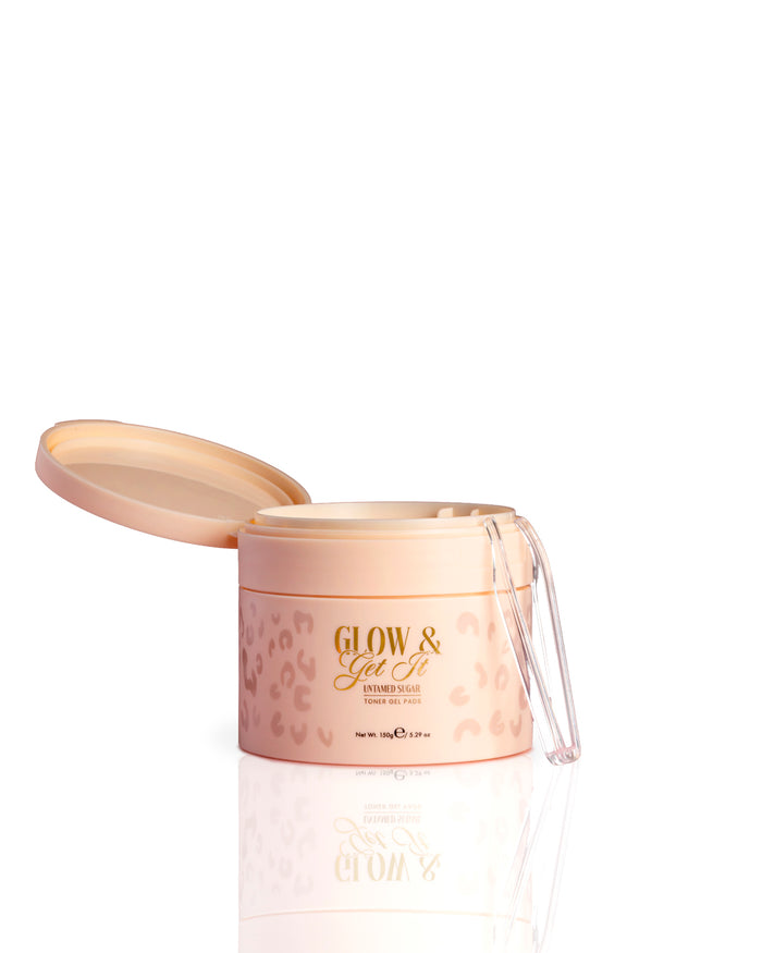 Almohadillas tónicas de gel de colágeno Cheetah Glow & Get It
