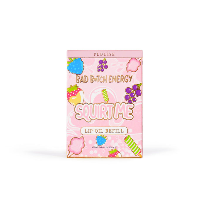 Pacotes de sachês de recarga de óleo labial Squirt Me 5ml