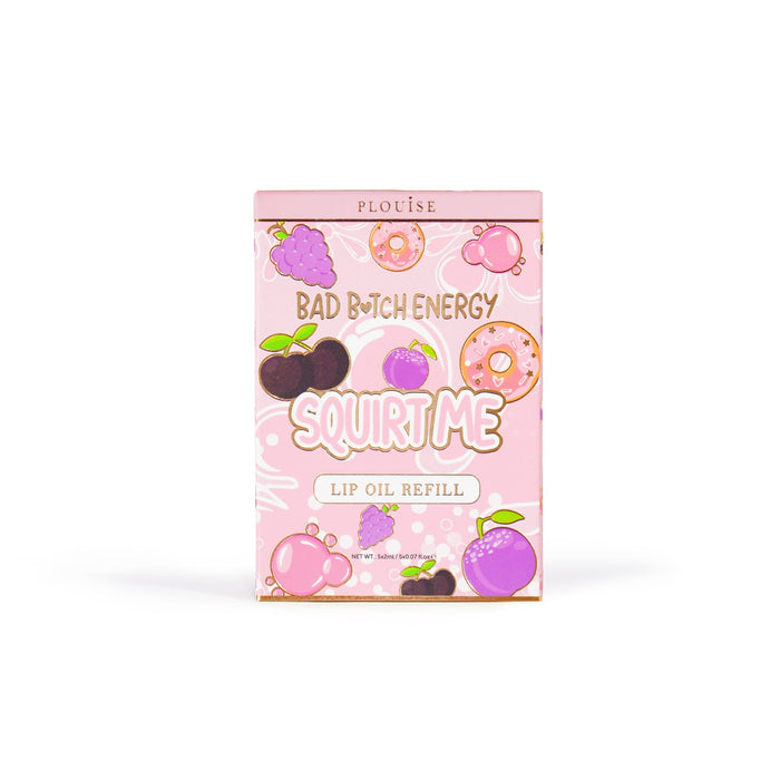 Pacotes de sachês de recarga de óleo labial Squirt Me 5ml