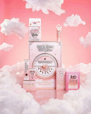 Paquete de cristal iluminado por el sol