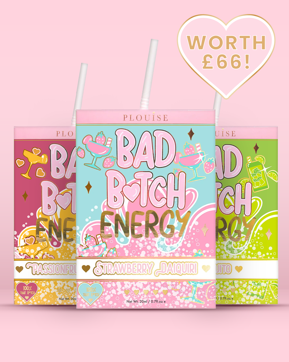 Trio labial de energia Bad Bitch