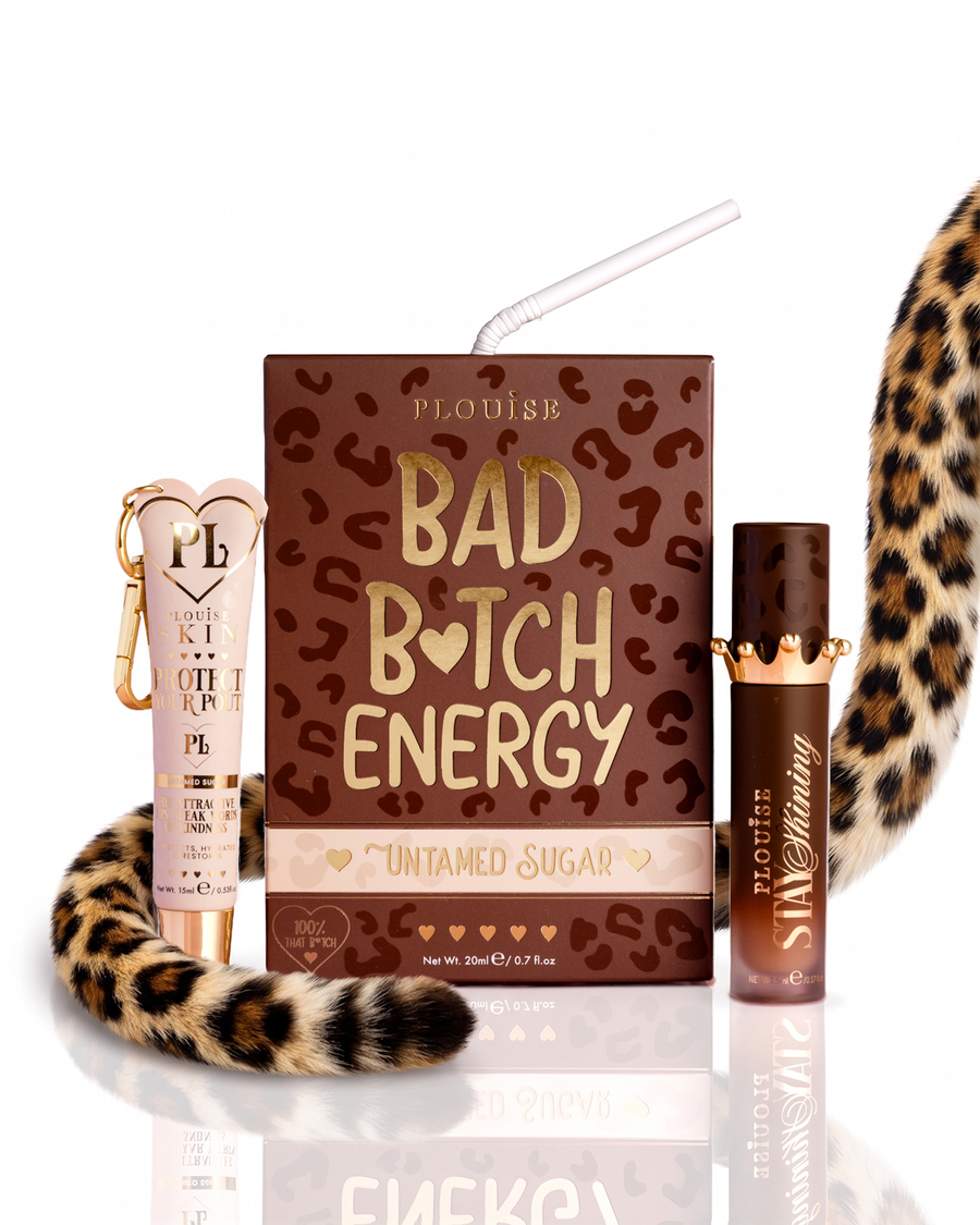 Dúo de acondicionador y aceite labial Cheetah Bad Bitch Energy