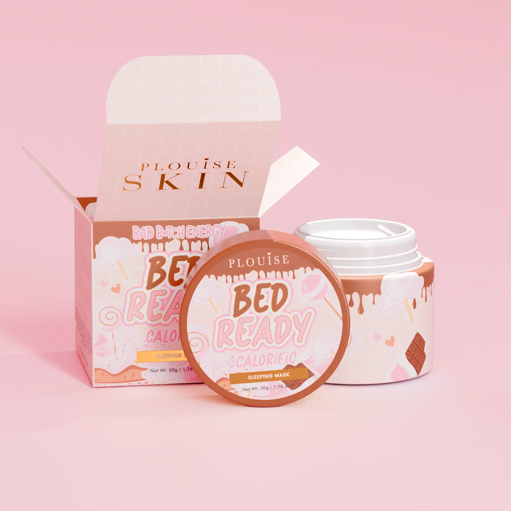 Máscara facial noturna em gel para cama