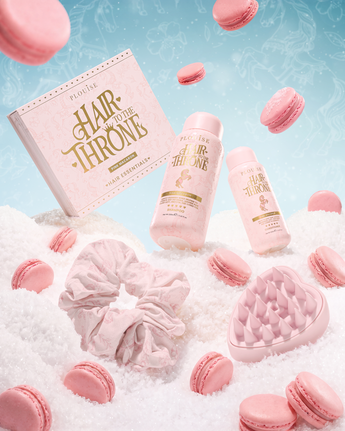 Conjunto de cuidados capilares Hair To The Throne Pink Macaroon