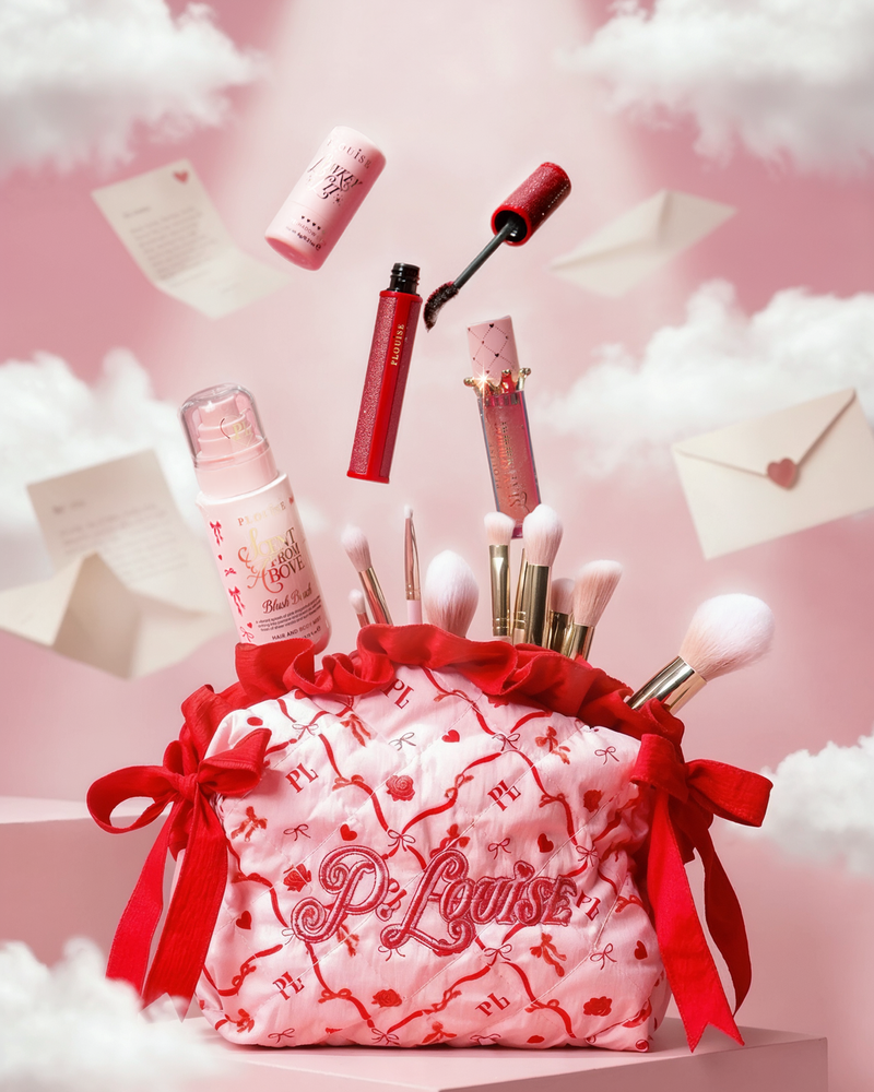 Kit y bolso de maquillaje Pretty in Pink Bow
