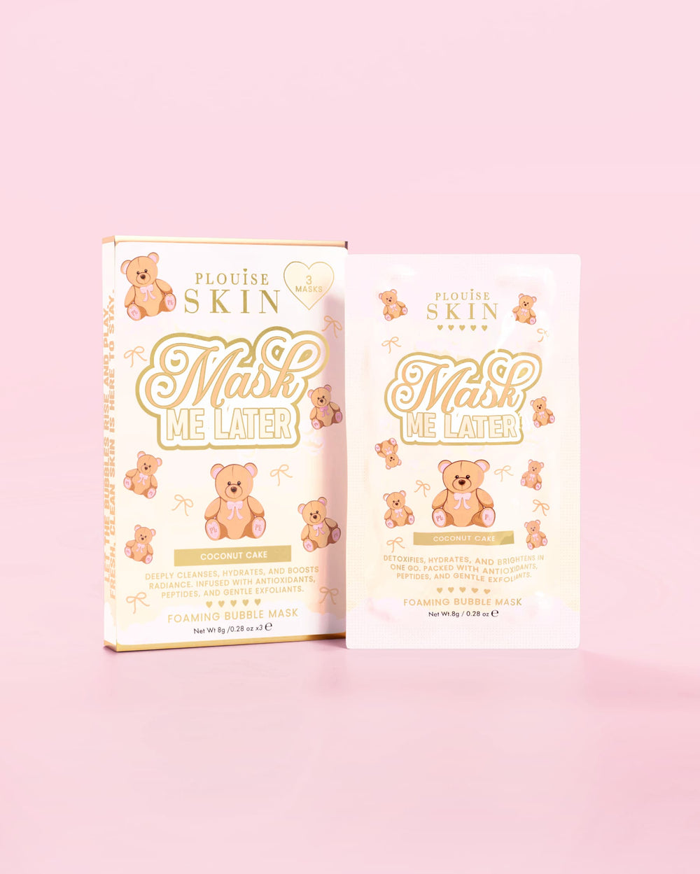 Conjunto de bolsa e cuidados com a pele Teddy Touch com estampa pequena - PRÉ-ENCOMENDA