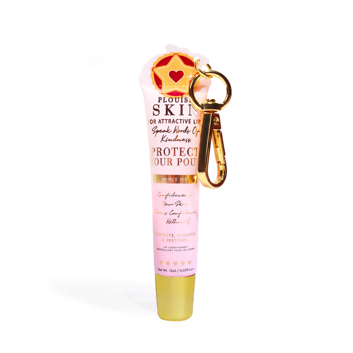 Proteja seu condicionador labial chaveiro Pout