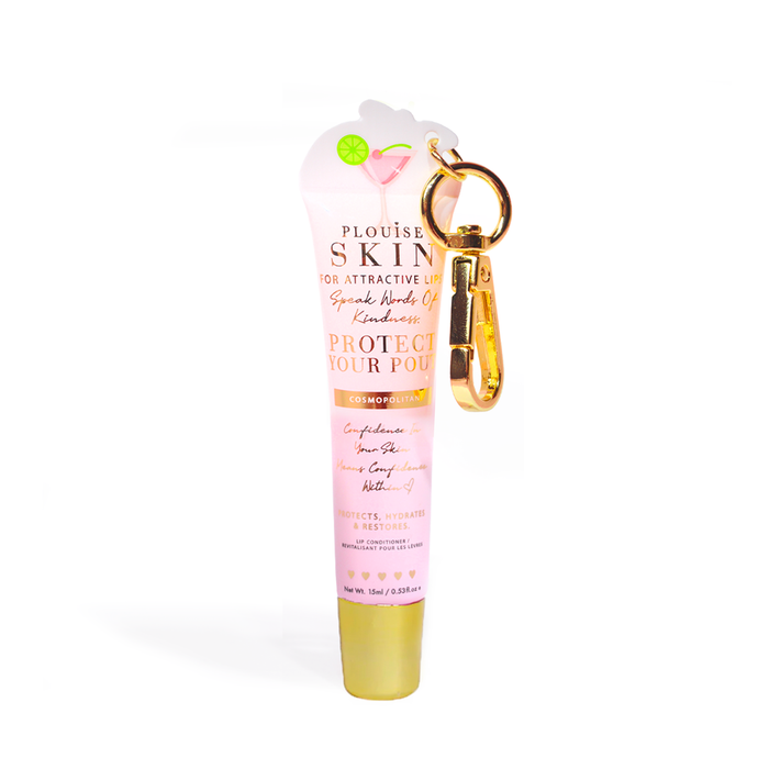 Proteja seu condicionador labial chaveiro Pout
