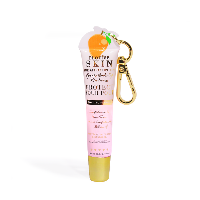 Proteja seu condicionador labial chaveiro Pout