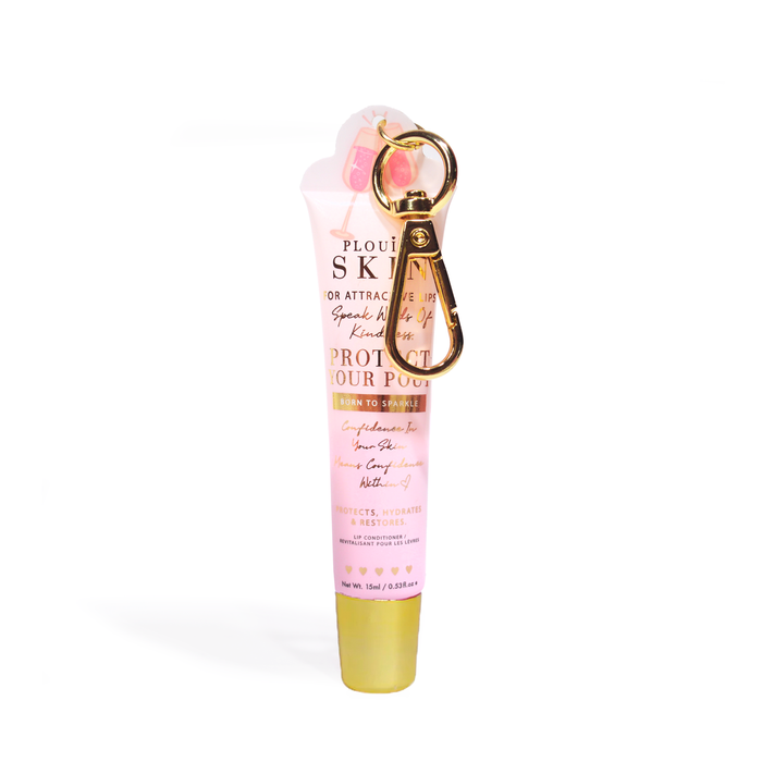 Proteja seu condicionador labial chaveiro Pout
