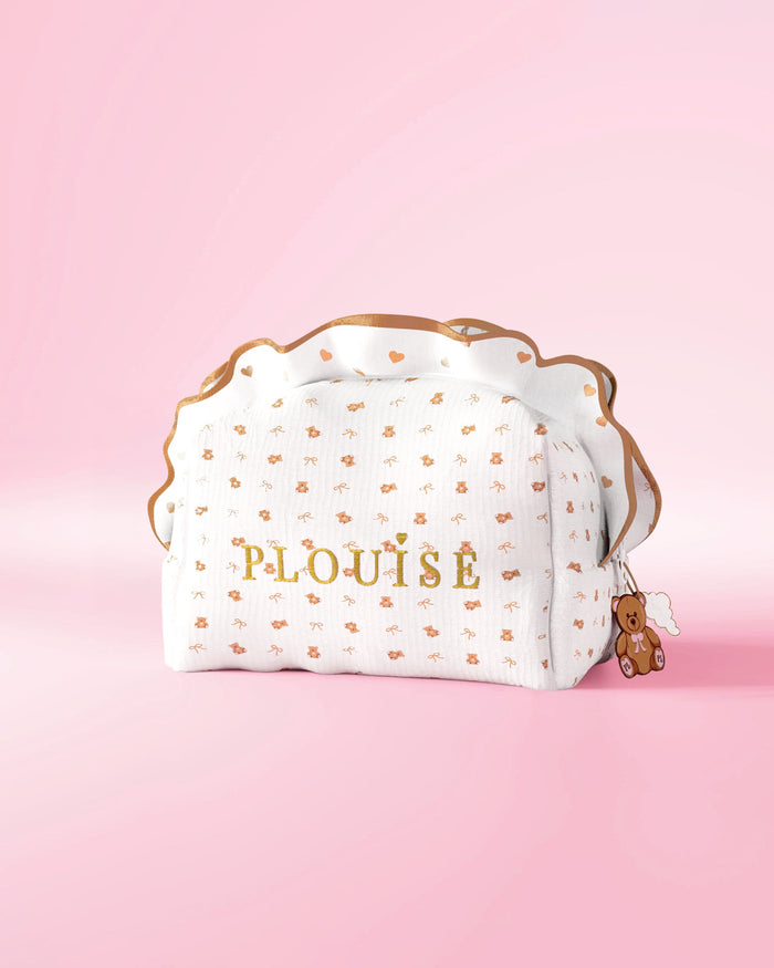 Set de cuidado de la piel y bolso con estampado pequeño Teddy Touch