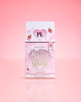 P.Louise Sippin Pretty Peptide Lip Serum & Treatment Duo Cherry Bubblegum Packaging