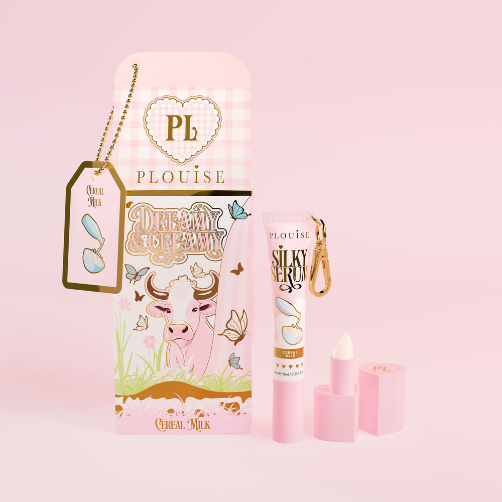 Duo de bálsamo labial e soro labial sonhador e cremoso