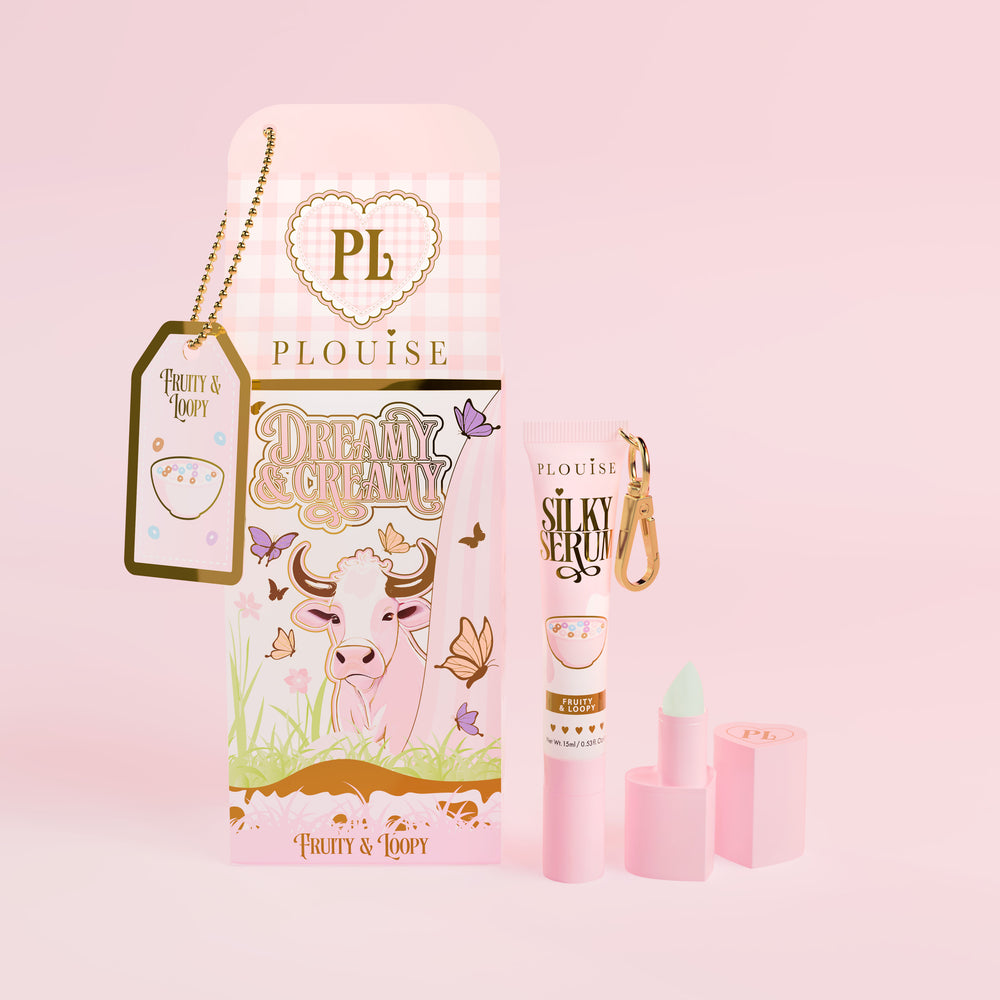 Duo de bálsamo labial e soro labial sonhador e cremoso