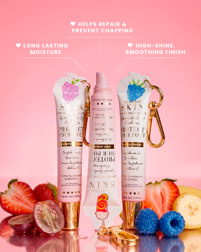 Proteja seu condicionador labial chaveiro Pout