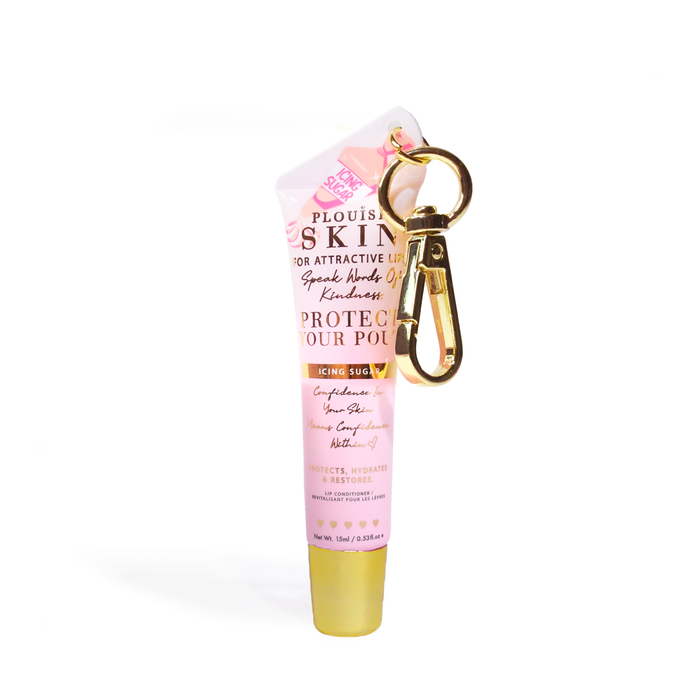 Proteja seu condicionador labial chaveiro Pout
