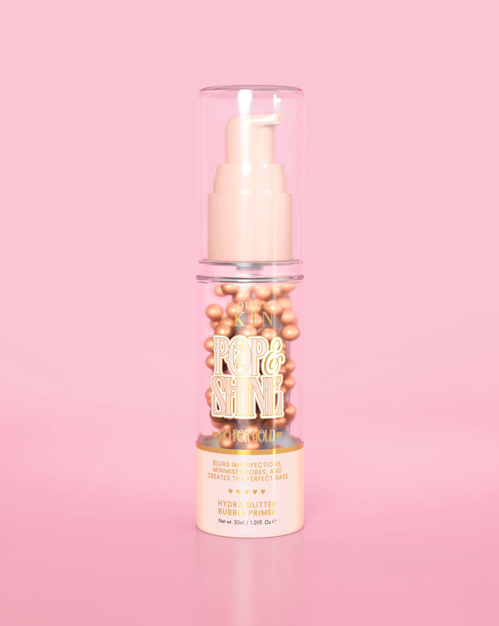 Prebase de burbujas con purpurina Pop & Shine