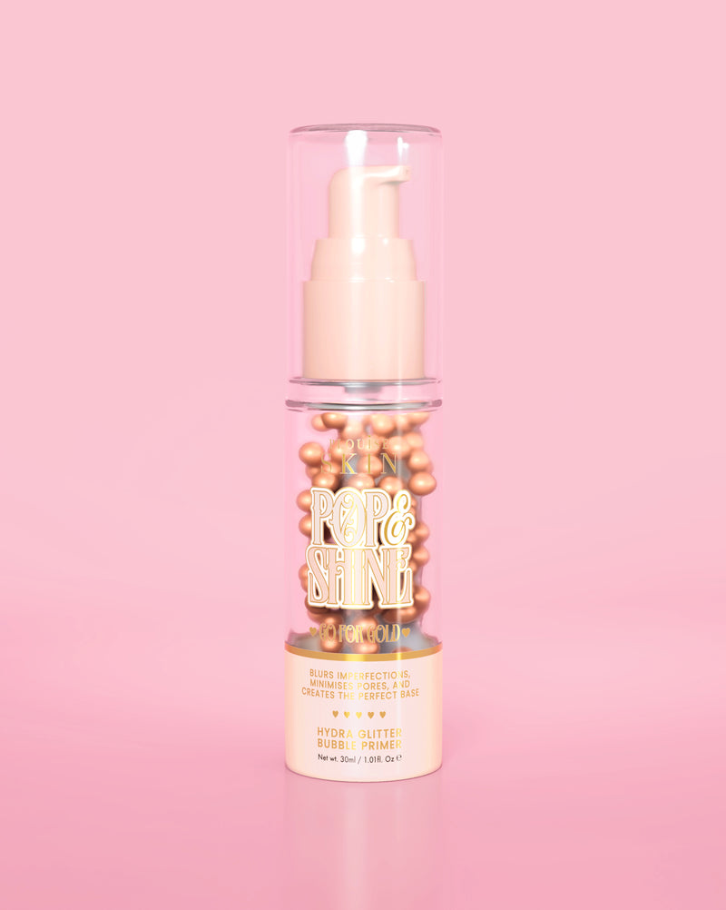 Prebase de burbujas con purpurina Pop & Shine
