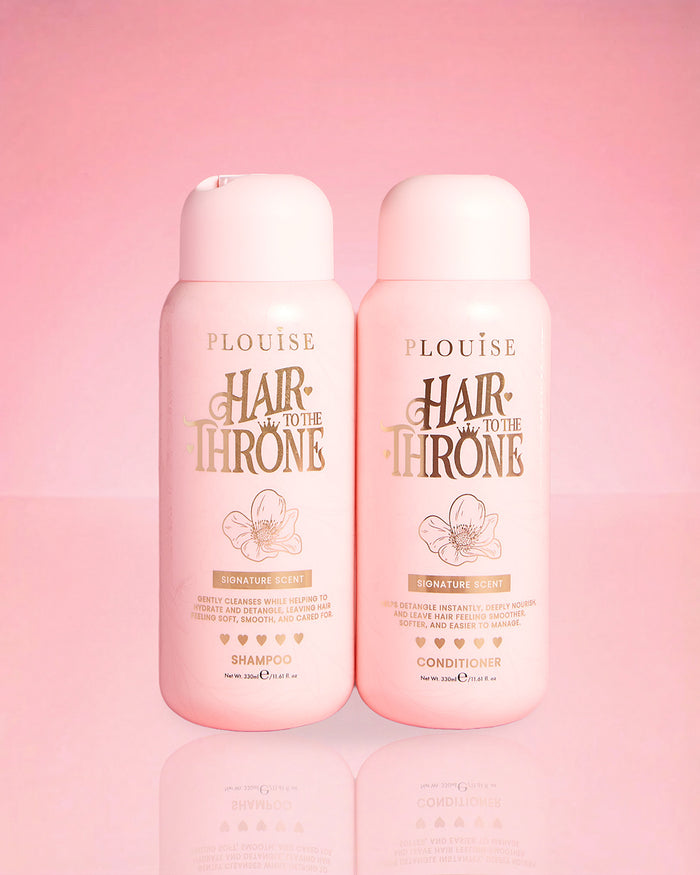 Conjunto exclusivo de shampoo e condicionador com perfume