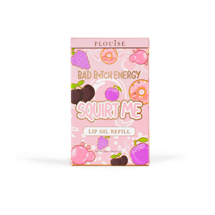 Pacotes de sachês de recarga de óleo labial Squirt Me 5ml