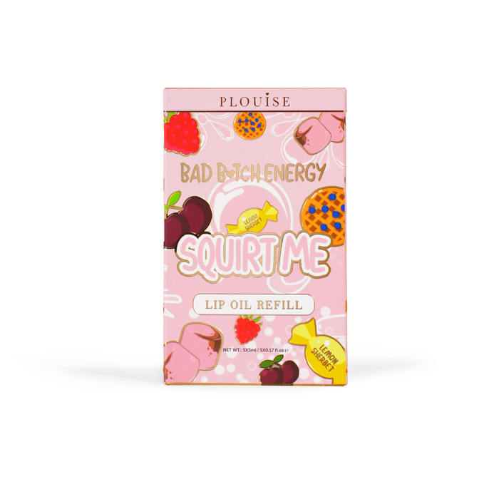 Pacotes de sachês de recarga de óleo labial Squirt Me 5ml