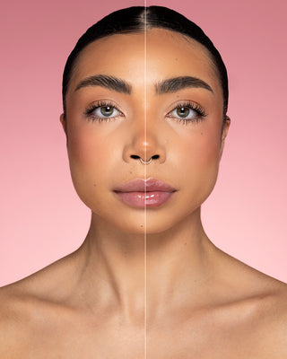 Stay Shining Glossy Lip Oil Before After