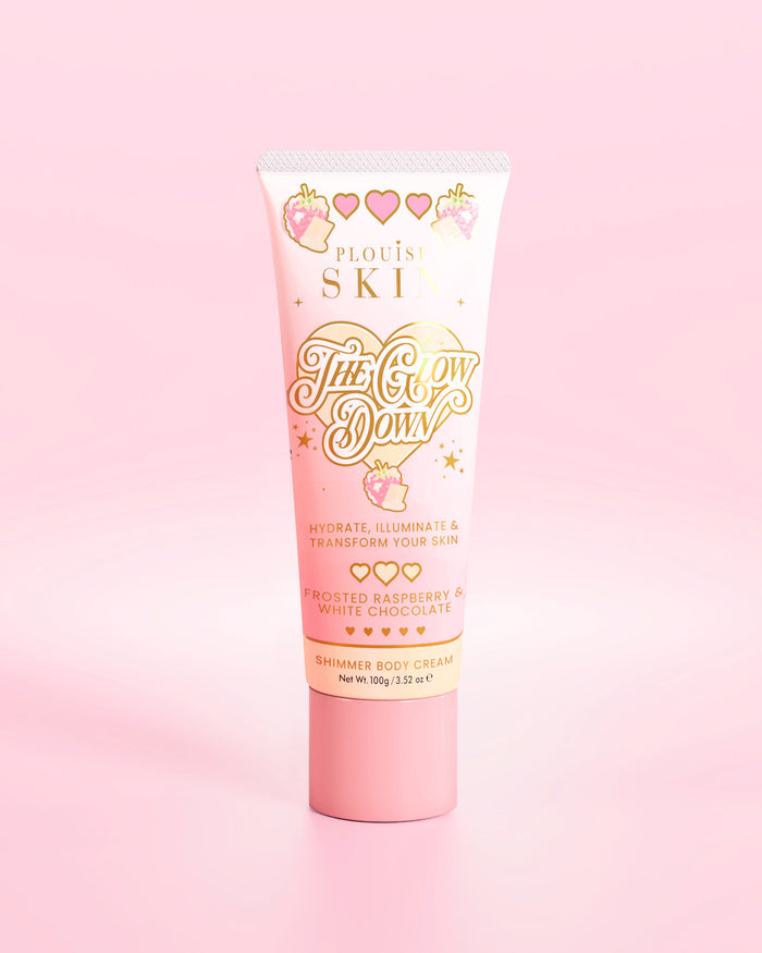 The Glow Down Body Shimmer – Framboesa Fosca e Chocolate Branco