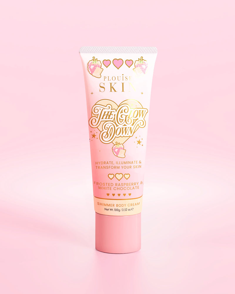 The Glow Down Body Shimmer – Framboesa Fosca e Chocolate Branco