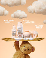 El kit básico para el cuidado de la piel The Softest Touch y una bolsa con estampado pequeño - PRE-ORDEN