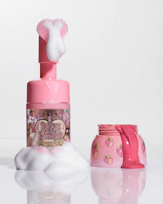 Era la noche anterior al set de cuidado de la piel