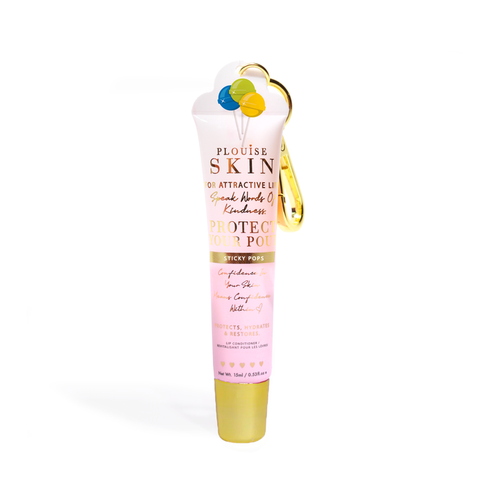 Proteja seu condicionador labial chaveiro Pout