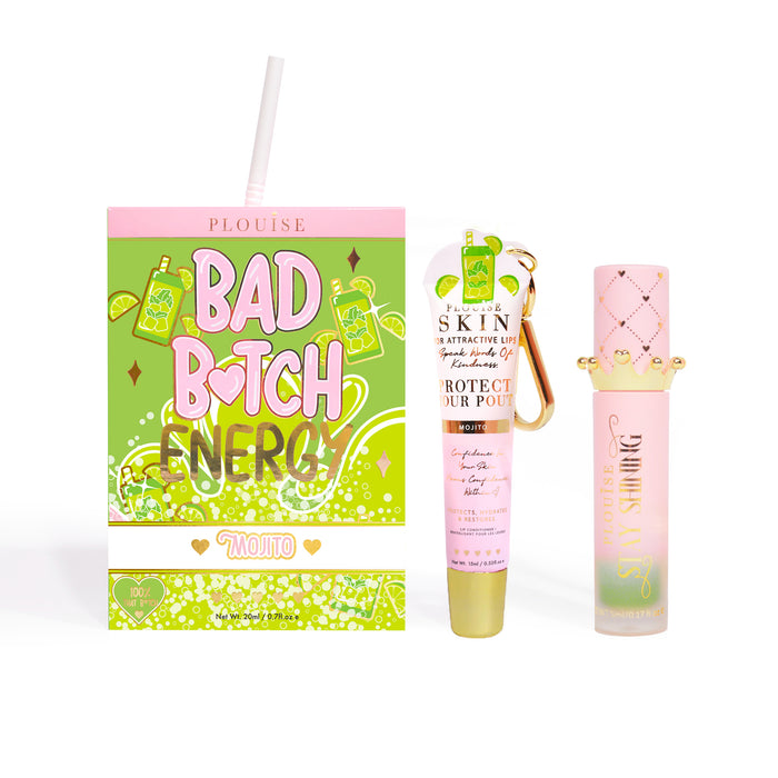 Duo de condicionador labial e óleo labial Bad Bitch Energy