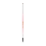 Lápis de sobrancelha rosa P.Louise com pincel sobre fundo branco