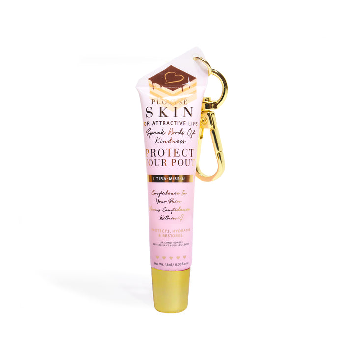 Proteja seu condicionador labial chaveiro Pout