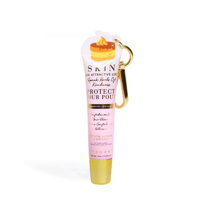 Proteja seu condicionador labial chaveiro Pout