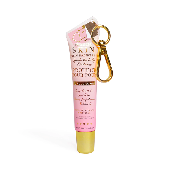 Proteja seu condicionador labial chaveiro Pout