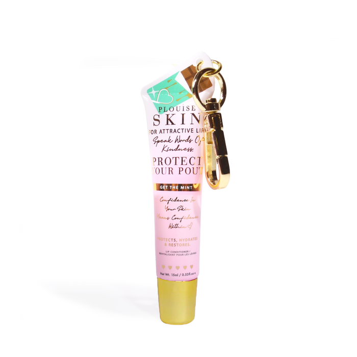 Proteja seu condicionador labial chaveiro Pout
